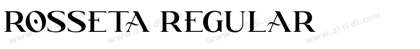 Rosseta Regular字体转换